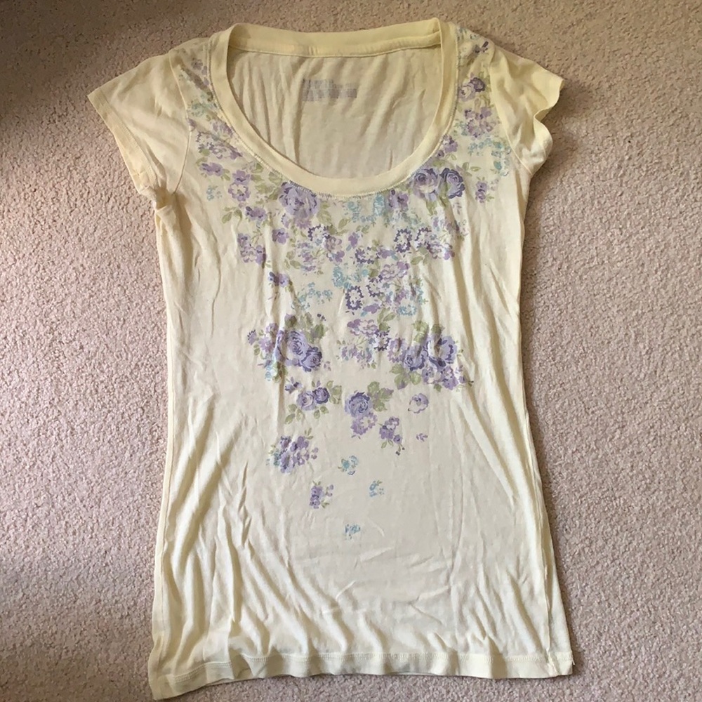 Yellow Floral Tee